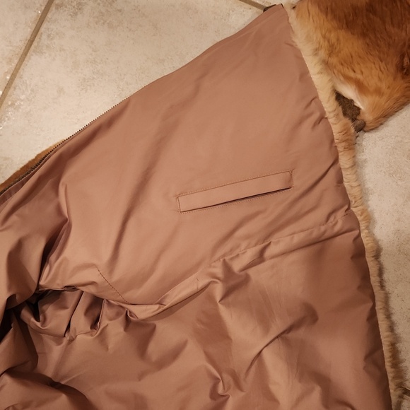 Vintage June  genuine natural rabbit fur and leather details  jacket  size M - Picture 14 of 17